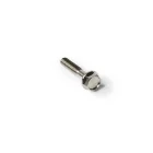 Titanium hex flange bolt M6x1.0 x 30mm with 10mm grip - view 2 - Grade 5 Ti-6Al-4V