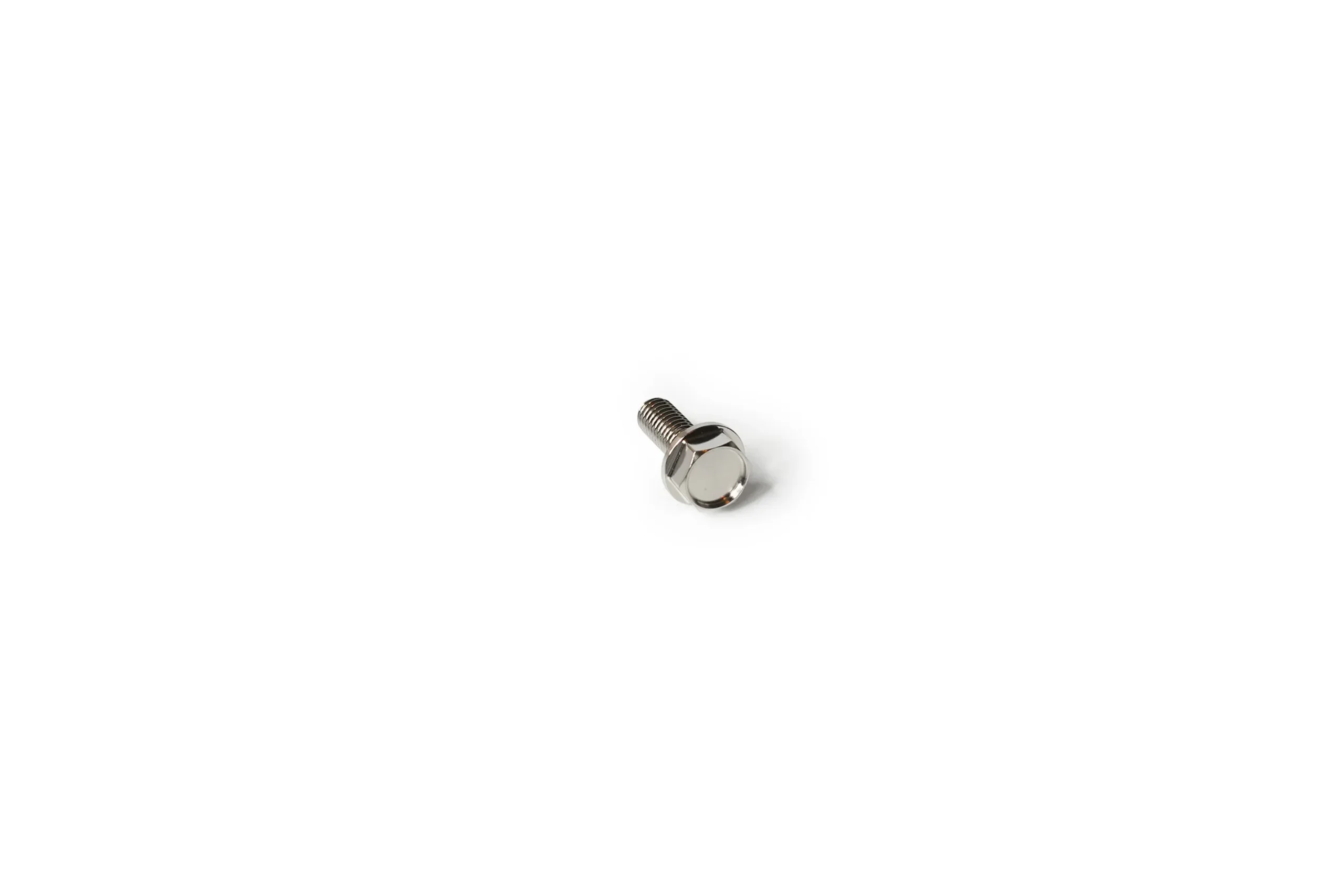 Titanium hex flange bolt M6x1.0 x 17mm full thread - view 2 - Grade 5 Ti-6Al-4V