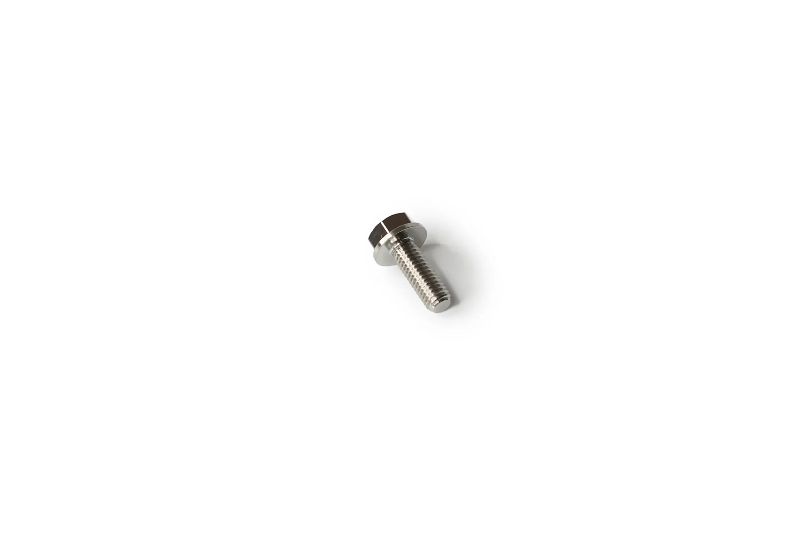 m6_flanged_17mmlength3 Titanium hex flange bolt M6x1.0 x 17mm full thread - view 3 - Grade 5 Ti-6Al-4V