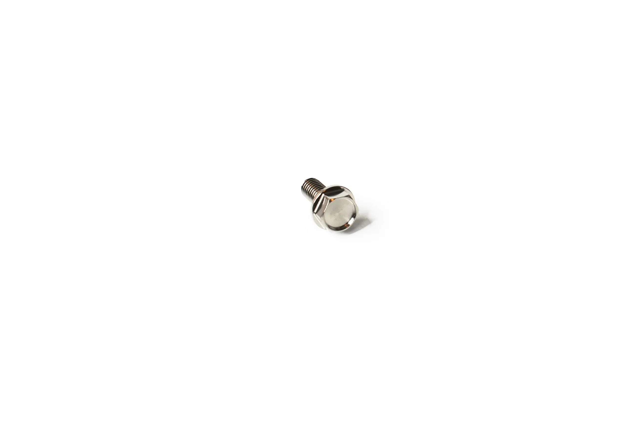 Titanium hex flange bolt M6x1.0 x 15mm full thread - view 2 - Grade 5 Ti-6Al-4V