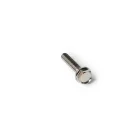 Titanium hex flange bolt M6x1.0 x 30mm with 5mm grip - view 2 - Grade 5 Ti-6Al-4V