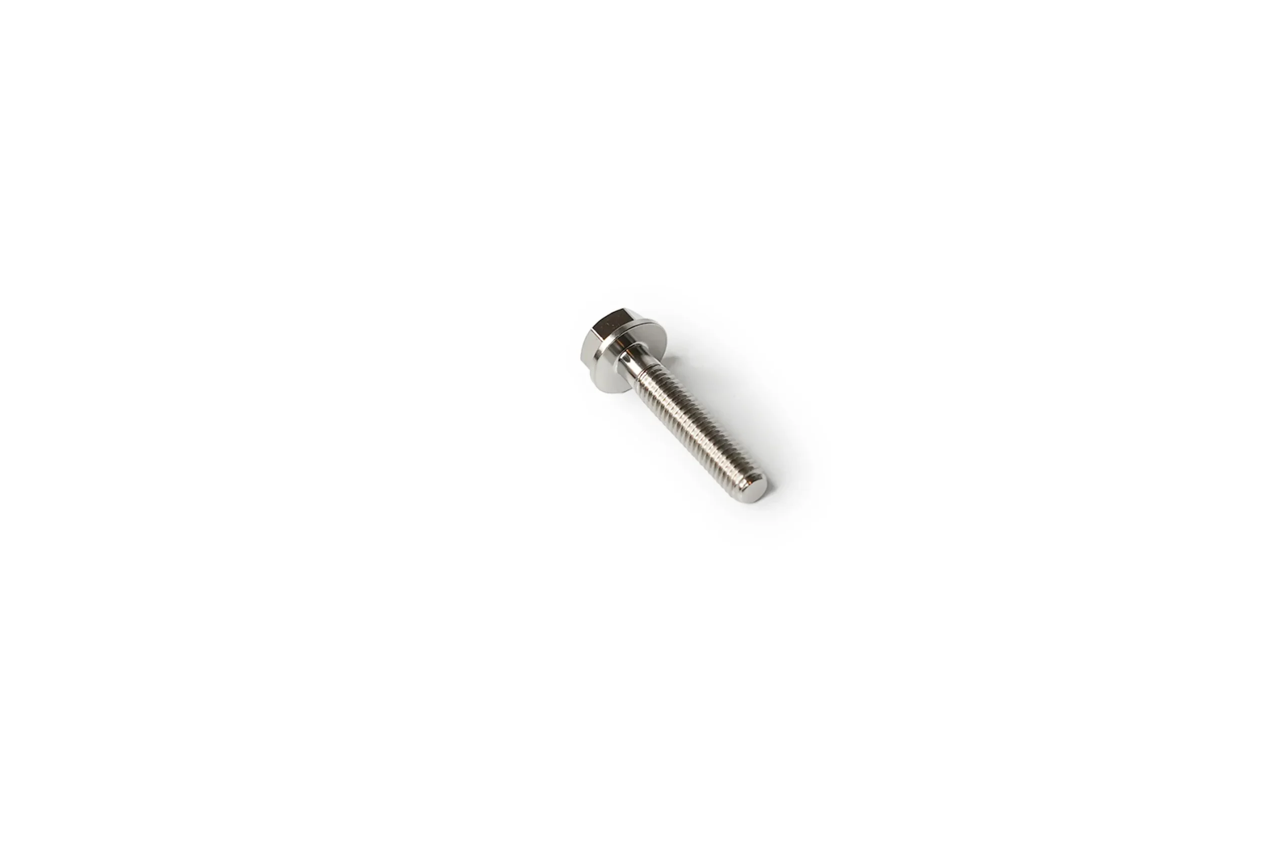 m6flanged_30mmlength_5mmgrip3 Titanium hex flange bolt M6x1.0 x 30mm with 5mm grip - view 3 - Grade 5 Ti-6Al-4V