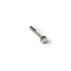 Titanium hex flange bolt M6x1.0 x 45mm with 25mm grip - view 2 - Grade 5 Ti-6Al-4V